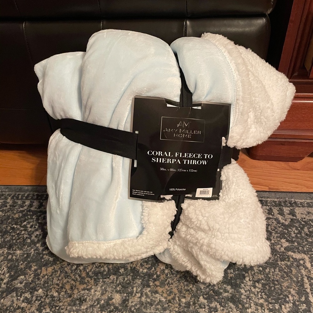 Sherpa throw blanket